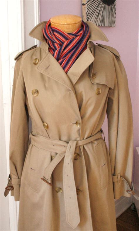 etsy burberry trench coat|vintage Burberry ladies trench coat.